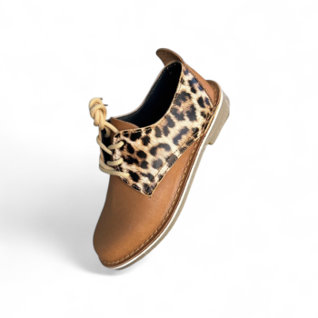 LACE UP PRINT VELLIES – Leopard Contrast